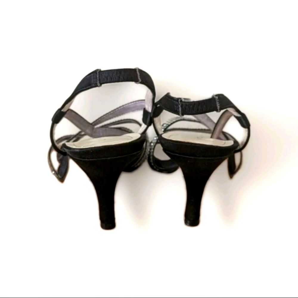 Caparros Black Rhinestone Heels - Picture 6 of 11